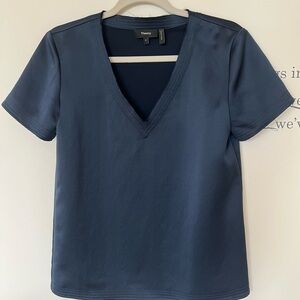 Theory v-neck silky t shirt top